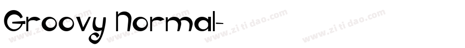 Groovy Normal字体转换